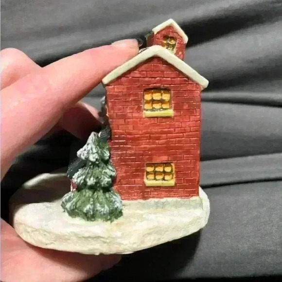 1991 VINTAGE ALBERT E PRICE SPIRIT OF AMERICA VICTORIAN CHRISTMAS HOUSE - Picture 4 of 9